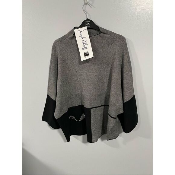 Joseph Ribkoff Colour-Block Funnel Collar Top Sweater Women’s Medium NWT - Picture 1 of 5